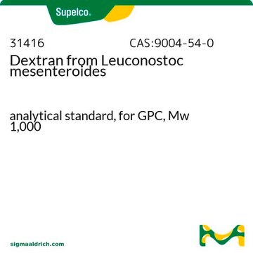 Dextran from Leuconostoc mesenteroides analytical standard, for GPC, Mw 1,000