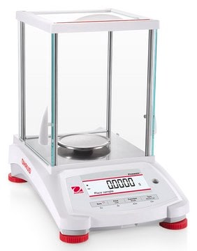 Ohaus&#174; Pioneer&#174; Analytical Balance Model PX124, weighing capacity 120&#160;g, resolution: 0.0001&#160;g, AC/DC input 110 V, US 3-pin plug (North America)