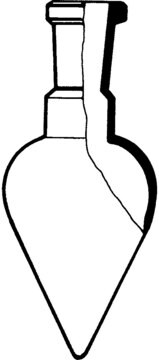 Lenz&#174; pear shaped flask capacity 50&#160;mL