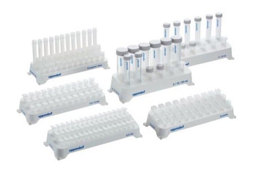 Eppendorf&#174; Tube Rack for cryogenic Tubes Holds 36 x cryotubes, 3 rows of 12 wells each, pkg of 2&#160;pieces, white, autoclavable