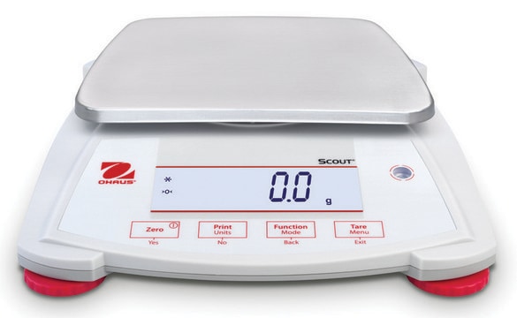 Ohaus&#174; Scout&#174; SPX Balance Model SPX2201, weighing capacity 2200&#160;g, resolution: 0.1&#160;g