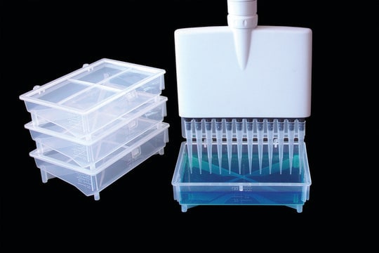 Texan&#8482; reagent reservoir for multichannel pipettes with lid, sterile, case of 100&#160;ea (10 packs of 10ea)