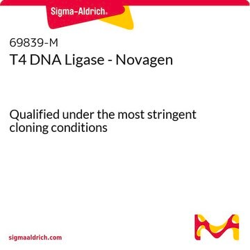 T4 DNA Ligase - Novagen Qualified under the most stringent cloning conditions