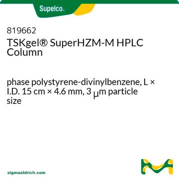 TSKgel&#174; SuperHZM-M HPLC Column phase polystyrene-divinylbenzene, L × I.D. 15&#160;cm × 4.6&#160;mm, 3&#160;&#956;m particle size