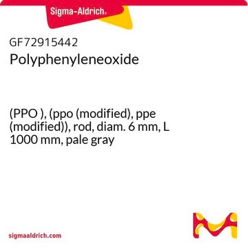 Polyphenyleneoxide (PPO ), (ppo (modified), ppe (modified)), rod, diam. 6&#160;mm, L 1000&#160;mm, pale gray