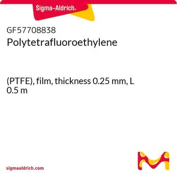 Polytetrafluoroethylene (PTFE), film, thickness 0.25&#160;mm, L 0.5&#160;m