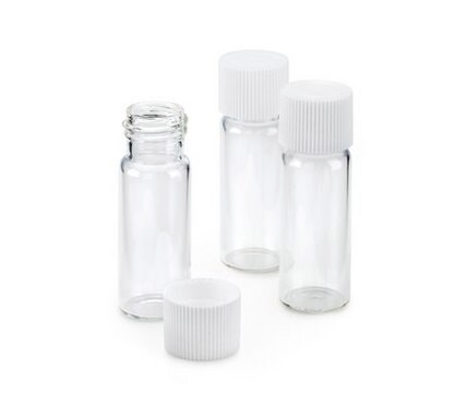 Flat-bottomed tubes with screw caps for use with MQUANT&#174; titrimetric and colormetric tests