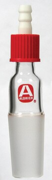 Aldrich&#174; vacuum adapter with SafetyBarb&#174; hose connector straight port, male joint: ST/NS 14/20