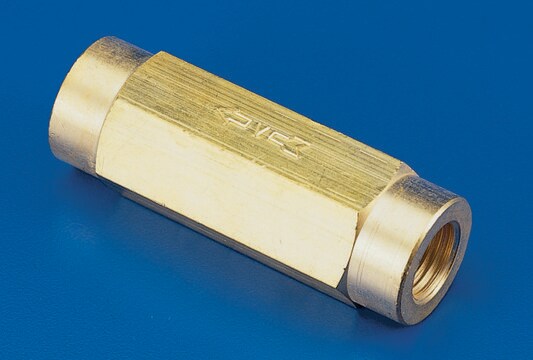 Check valve Viton&#174; O-ring, brass valve