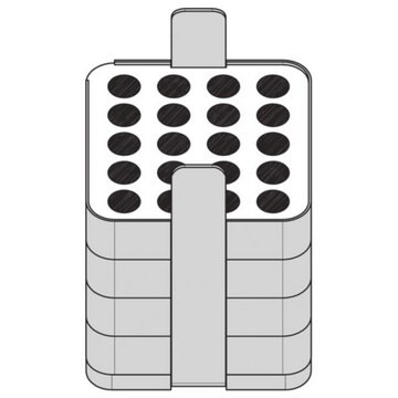 Eppendorf&#174; Adapter holds 20x 1,2-5 mL tubes/ D = 11 mm, for rotor A-4-81, S-4x500, pack of 2&#160;ea