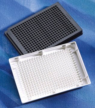 Corning&#174; 384 well microplate, low volume black polystyrene, round bottom, non-sterile, lid: no, non-treated, pack of 10