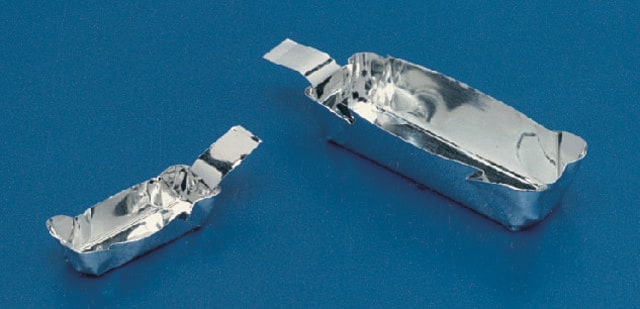 Aluminum weighing boats W × L × D 7&#160;mm × 22&#160;mm × 7&#160;mm