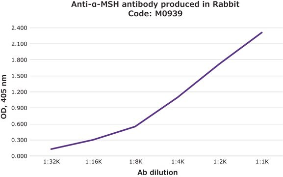 Anti-&#945;-MSH antibody produced in rabbit IgG fraction of antiserum, buffered aqueous solution