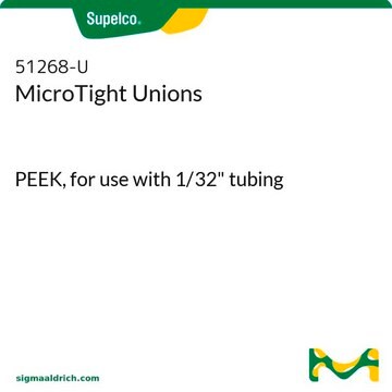 MicroTight Unions PEEK, for use with 1/32" tubing