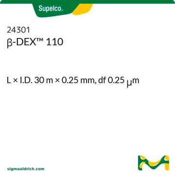 &#946;-DEX&#8482; 110 L × I.D. 30&#160;m × 0.25&#160;mm, df 0.25&#160;&#956;m