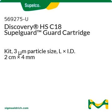 Discovery&#174; HS C18 Supelguard Guard Cartridge Kit, 3&#160;&#956;m particle size, L × I.D. 2&#160;cm × 4&#160;mm