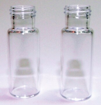 Certified screw thread vials, 9 mm thread, 12 x 32 mm volume 2&#160;mL, clear glass vial, pkg of 100&#160;ea