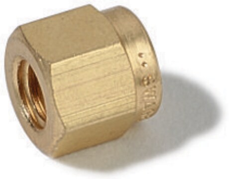 Swagelok&#174; Nut Swagelok&#174; 202-1, brass, 1/8 in. Swagelok