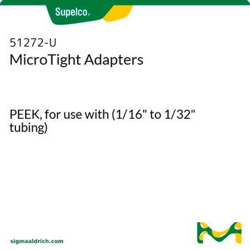 MicroTight Adapters PEEK, for use with (1/16" to 1/32" tubing)