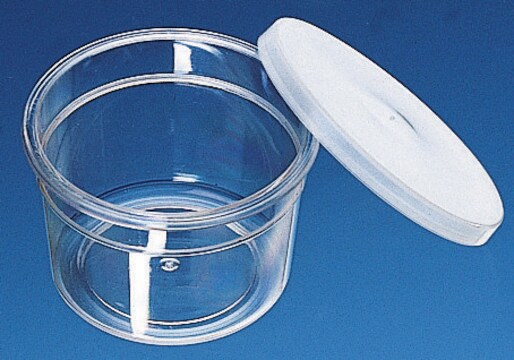 BRAND&#174; jar with snap-on PE-LD lid polystyrene, capacity 25&#160;mL