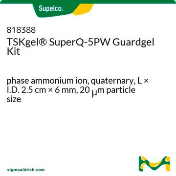 TSKgel&#174; SuperQ-5PW Guardgel Kit phase ammonium ion, quaternary, L × I.D. 2.5&#160;cm × 6&#160;mm, 20&#160;&#956;m particle size