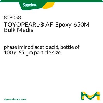 TOYOPEARL&#174; AF-Epoxy-650M Bulk Media phase iminodiacetic acid, bottle of 100&#160;g, 65&#160;&#956;m particle size