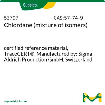 Chlordane (mixture of isomers) certified reference material, TraceCERT&#174;, Manufactured by: Sigma-Aldrich Production GmbH, Switzerland