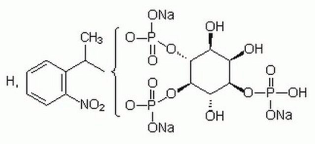 Caged Ins(1,4,5)P3, Trisodium Salt Photolabile derivative of Ins(1,4,5)P&#8323; that is not biologically active and is not metabolized by endogenous phosphatase.