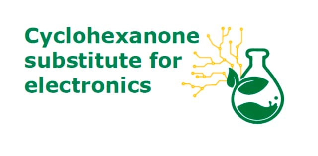 ElectroGreen&#174; Cyclohexanone substitute for electronics, bio-sourced