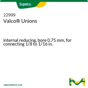 Valco&#174; Unions internal reducing, bore 0.75&#160;mm, for connecting 1/8 to 1/16 in.