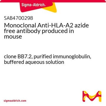 Monoclonal Anti-HLA-A2 azide free antibody produced in mouse clone BB7.2, purified immunoglobulin, buffered aqueous solution