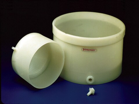 Scienceware&#174; table-top Buchner funnel I.D. 10 1/4&#160;in., porosity perforated, Removable plate