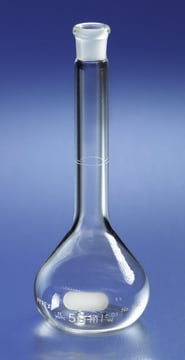 Pyrex&#174; volumetric flasks with PE stopper capacity 500&#160;mL