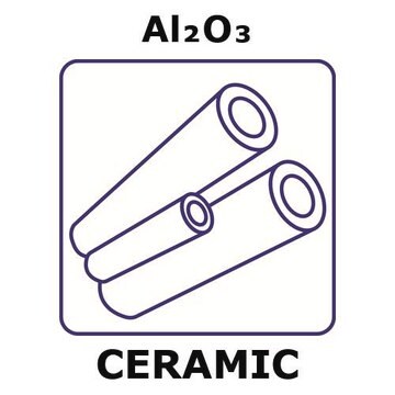 Alumina tube, outside diameter 3.0 mm, length 500 mm, wall thickness 0.7&#160;mm