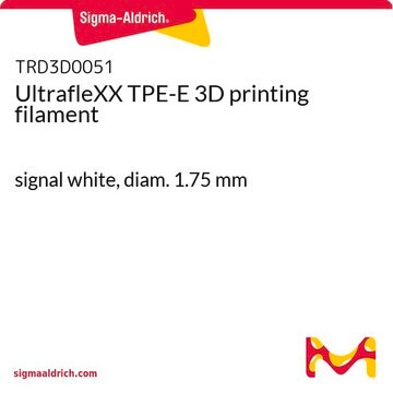 UltrafleXX TPE-E 3D printing filament signal white, diam. 1.75&#160;mm