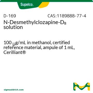 N-Desmethylclozapine-D8 solution 100&#160;&#956;g/mL in methanol, certified reference material, ampule of 1&#160;mL, Cerilliant&#174;