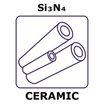 Silicon nitride - reaction bonded tube, outside diameter 8.0 mm, length 100 mm, wall thickness 1.5&#160;mm