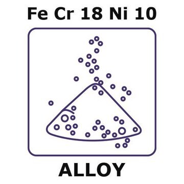 Stainless Steel - AISI 304 alloy, FeCr18Ni10 powder, 45micron max. particle size, 2000g