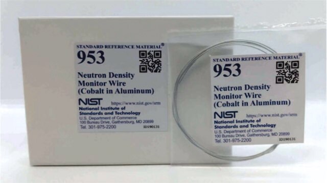 Neutron density monitor wire NIST&#174; SRM&#174; 953, cobalt in aluminum