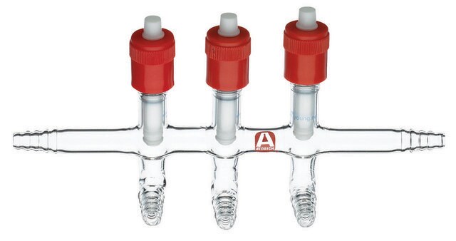 Space Saver vacuum manifold positions, 3, L 225&#160;mm