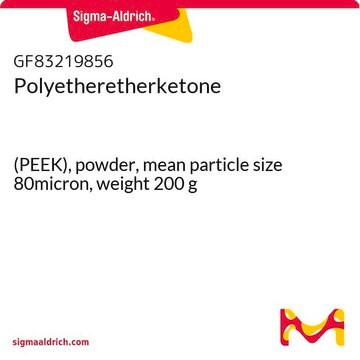 Polyetheretherketone (PEEK), powder, mean particle size 80micron, weight 200&#160;g