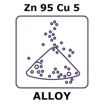 Zinc-copper alloy, Zn95Cu5 powder, 150micron max. particle size, 200g