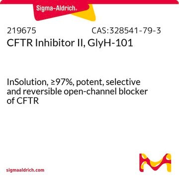 CFTR Inhibitor II, GlyH-101 InSolution, &#8805;97%, potent, selective and reversible open-channel blocker of CFTR