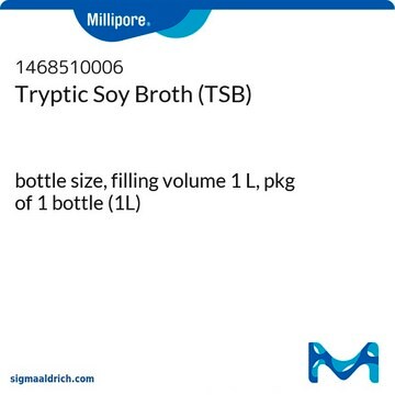 Tryptic Soy Broth Ready-to-use Bottles Tween&#174; 0.1&#160;%, bottle capacity 1&#160;L, bottle filling volume 1&#160;L, closure type, blue flip cap with septum, box of 6&#160;bottles