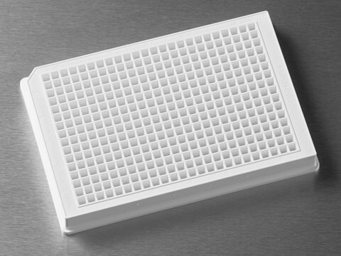 Corning&#174; 384 well microplate, low volume white polystyrene, round bottom, non-sterile, lid: no, pack of 10