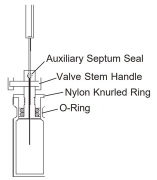 Mininert&#174; Valve, screw thread for use with 13/425&nbsp;mm thread, pkg of 12&#160;ea