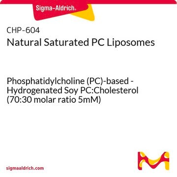 Natural Saturated PC Liposomes Phosphatidylcholine (PC)-based - Hydrogenated Soy PC:Cholesterol (70:30 molar ratio 5mM)