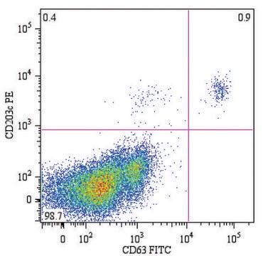 Monoclonal Anti-CD63-FITC antibody produced in mouse clone MEM-259, purified immunoglobulin, buffered aqueous solution