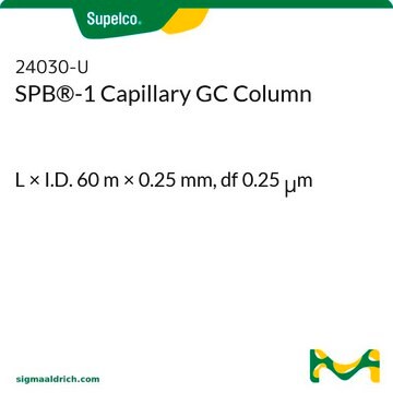 SPB&#174;-1キャピラリーGCカラム L × I.D. 60&#160;m × 0.25&#160;mm, df 0.25&#160;&#956;m