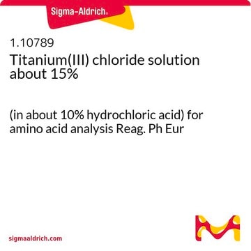 Titanium(III) chloride solution about 15% (in about 10% hydrochloric acid) for amino acid analysis Reag. Ph Eur